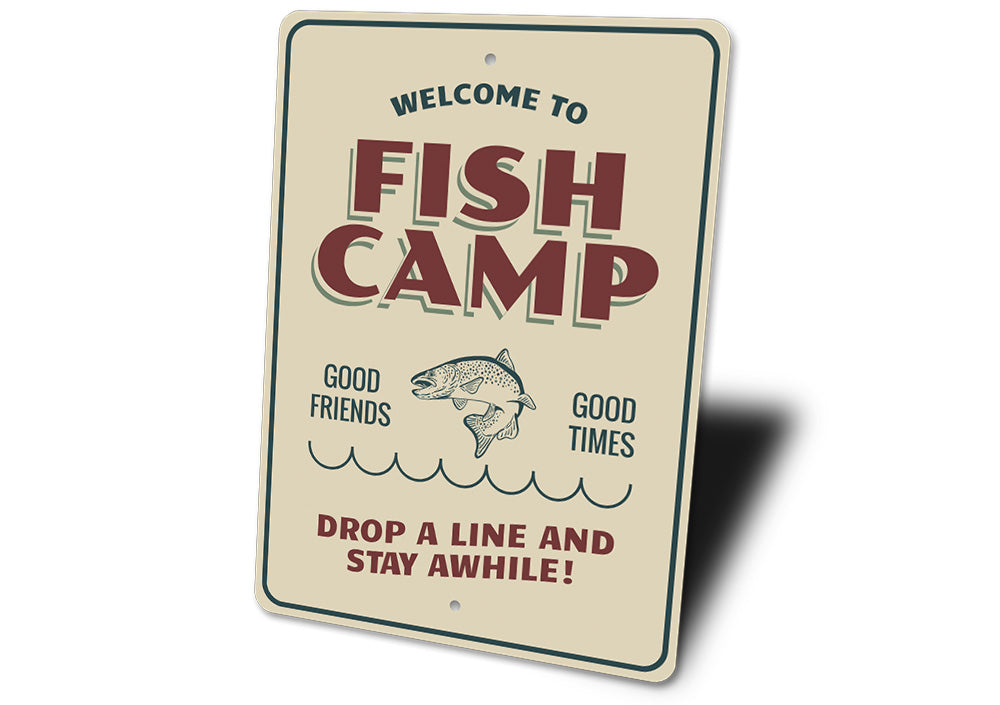 Fish Camp Welcome Sign