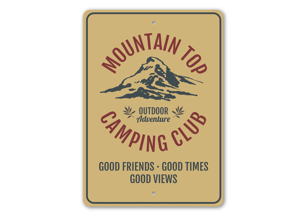 Mountain Top Camping Club Sign