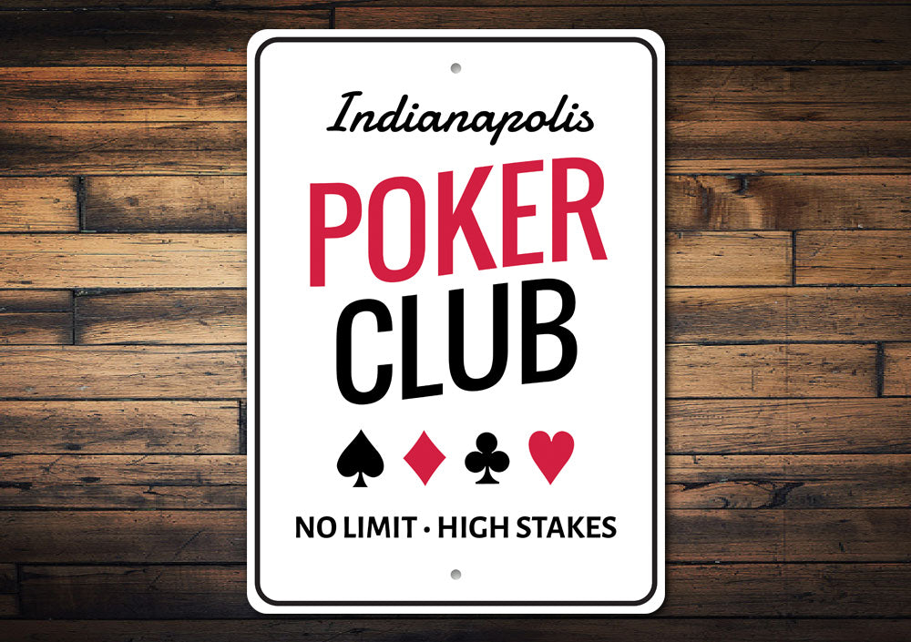 Poker Club Sign