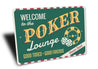 Poker Lounge Welcome Sign