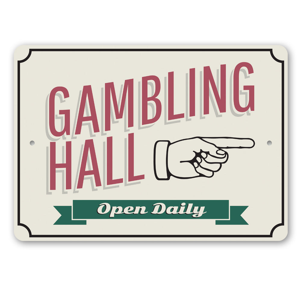 Gambling Hall Sign