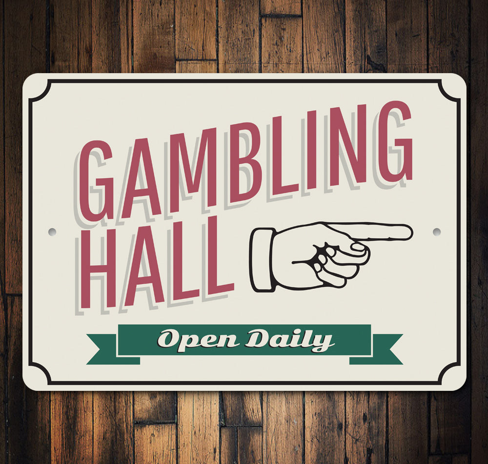 Gambling Hall Sign