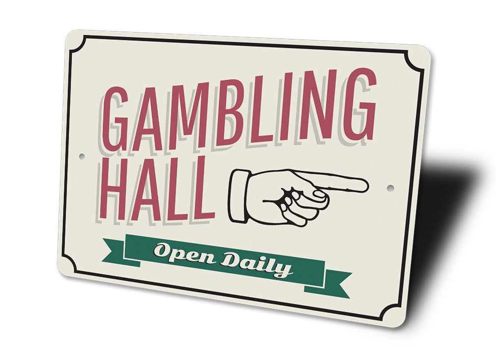 Gambling Hall Sign