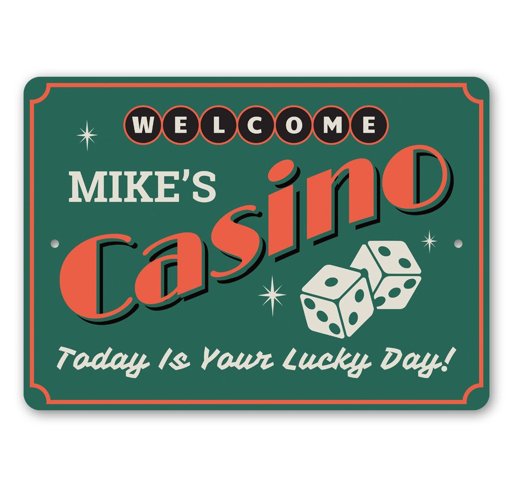 Casino Welcome Sign
