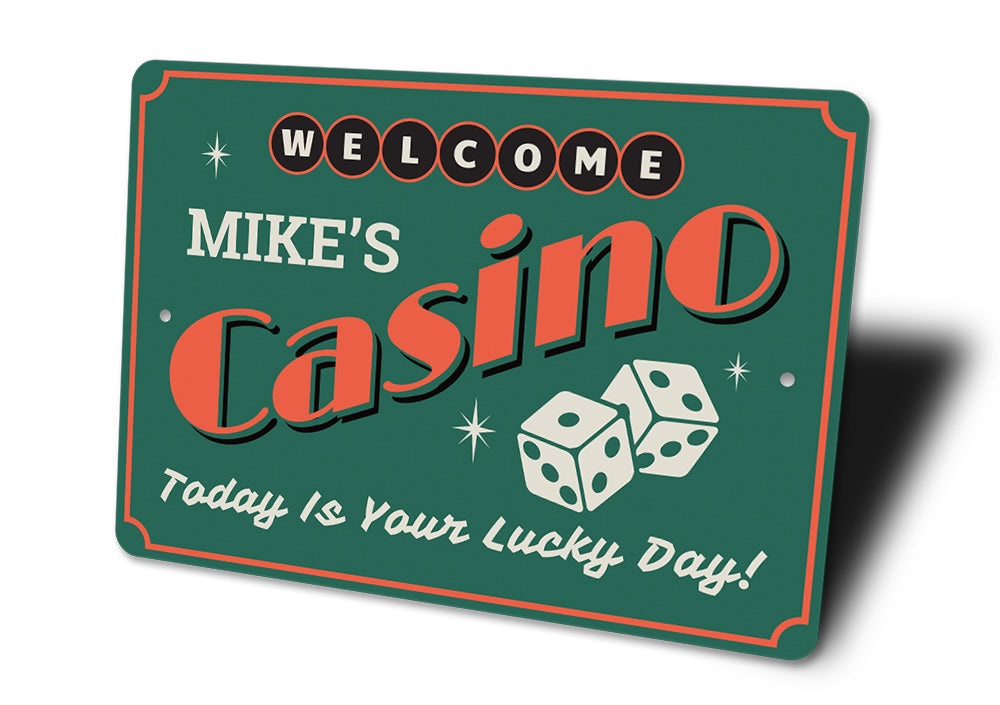Casino Welcome Sign