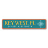 Key West Coordinates Sign Aluminum Sign