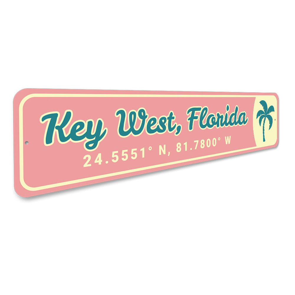 Key West Arrow Sign Aluminum Sign