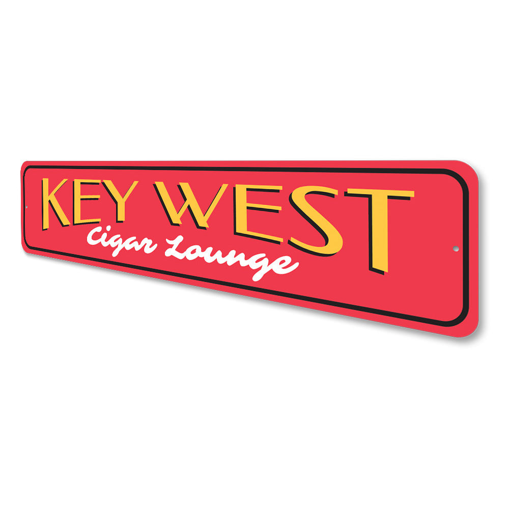 Key West Cigar Lounge Sign Aluminum Sign