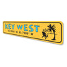 Coordinates Key West Florida Sign Aluminum Sign