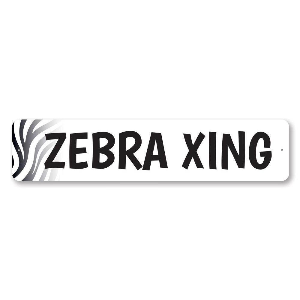 Zebra Crossing Sign Aluminum Sign