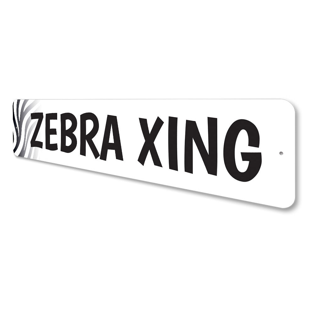 Zebra Crossing Sign Aluminum Sign