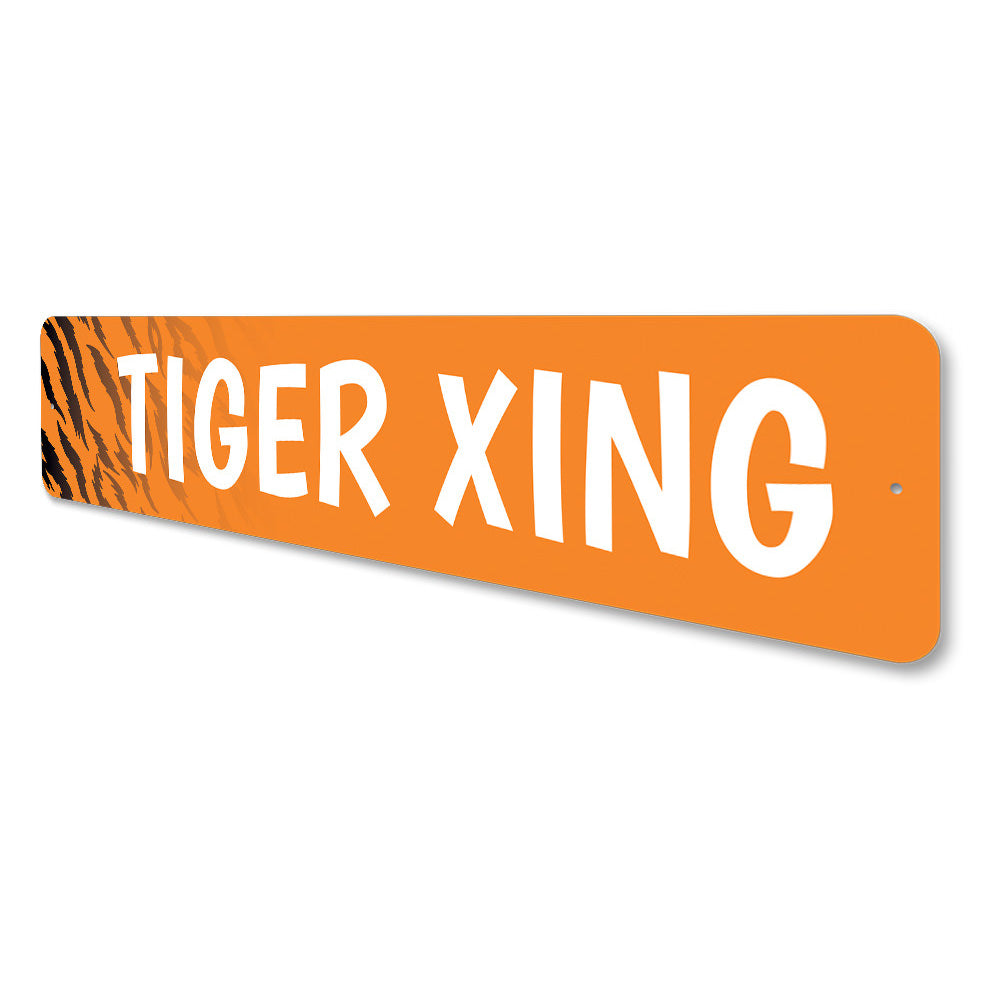 Tiger Crossing Sign Aluminum Sign