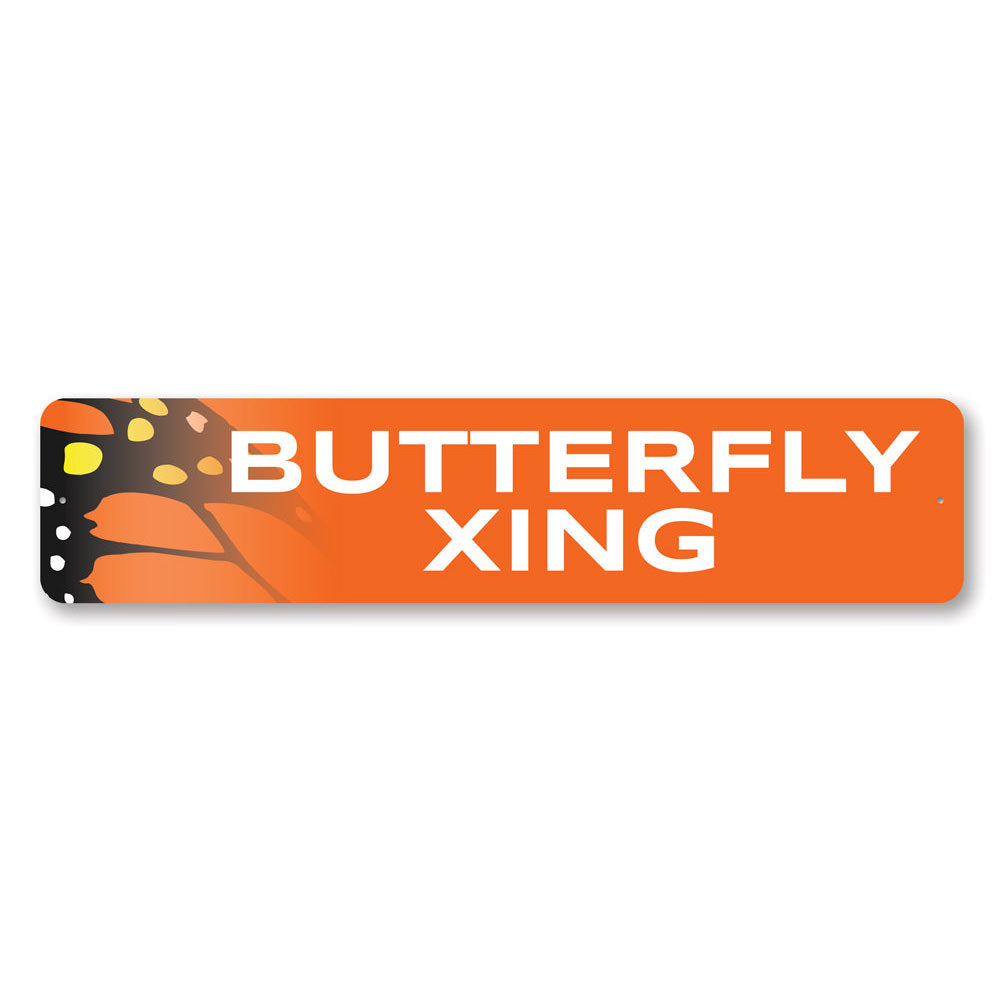 Butterfly Crossing Sign Aluminum Sign