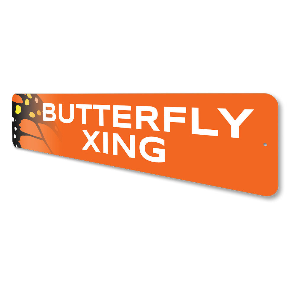 Butterfly Crossing Sign Aluminum Sign