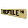 Reptile Street Sign Aluminum Sign
