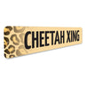 Cheetah Crossing Sign Aluminum Sign
