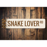 Snake Lover Street Sign Aluminum Sign