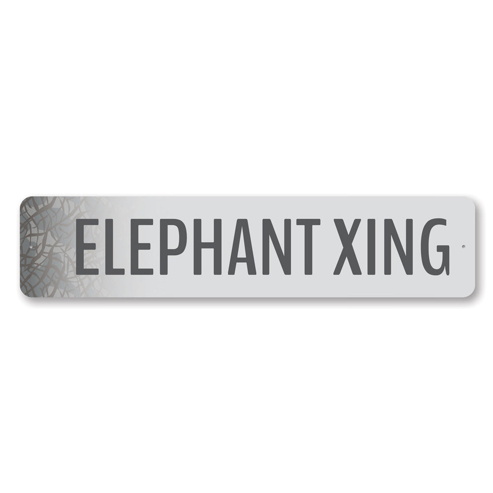 Elephant Crossing Sign Aluminum Sign