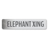 Elephant Crossing Sign Aluminum Sign