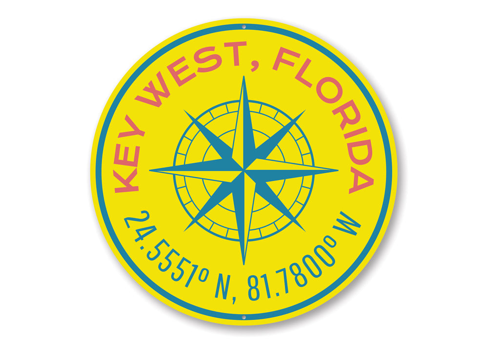 Key West Compass Sign
