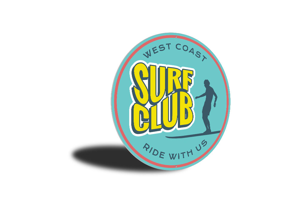 West Coast Surf Club Sign