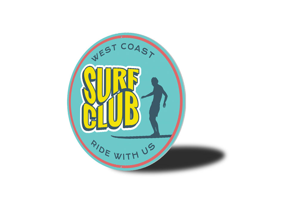 West Coast Surf Club Sign