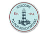 Beach House Lighthouse Sign