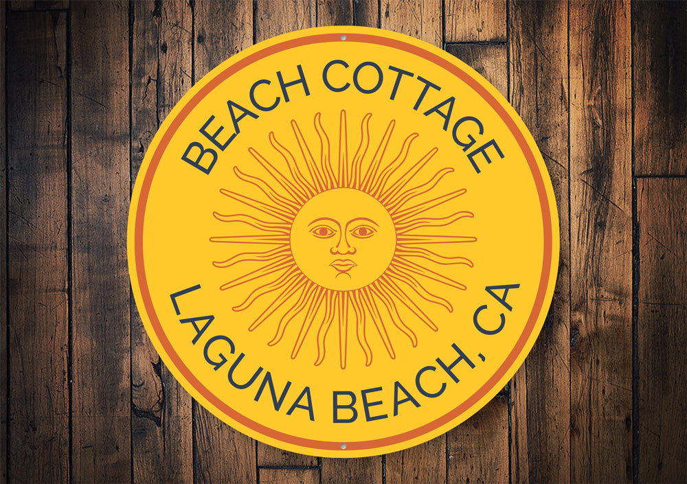 Beach Cottage Sun Sign