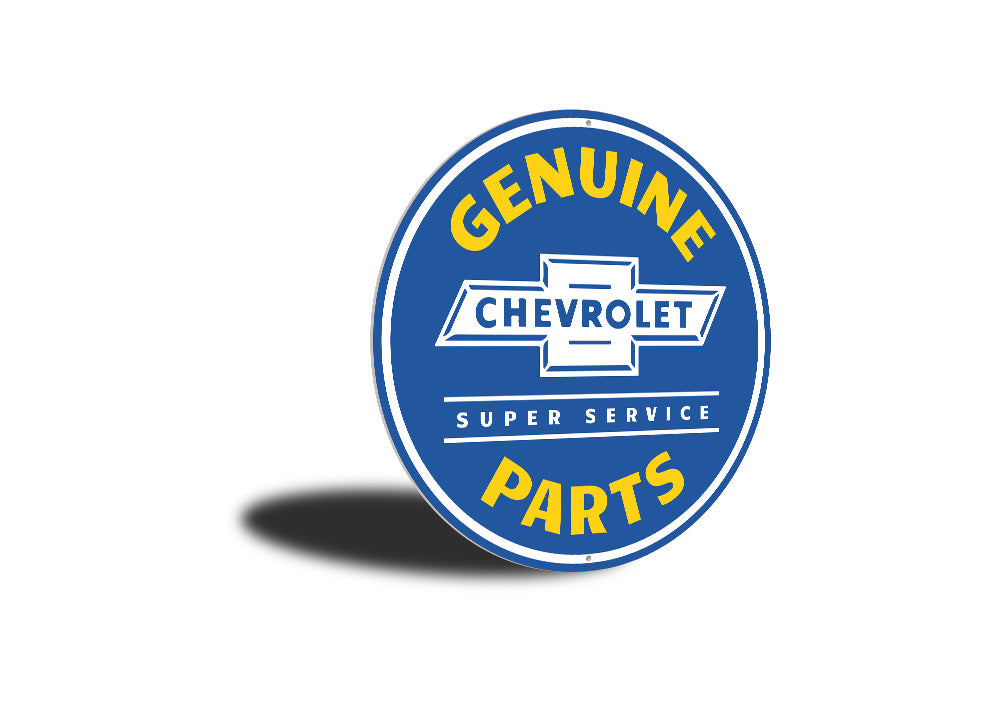 Chevy Genuine Parts Car Sign