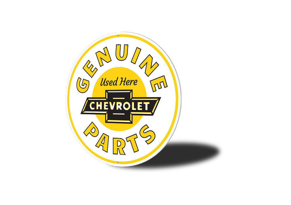 Chevy Genuine Parts Car Sign