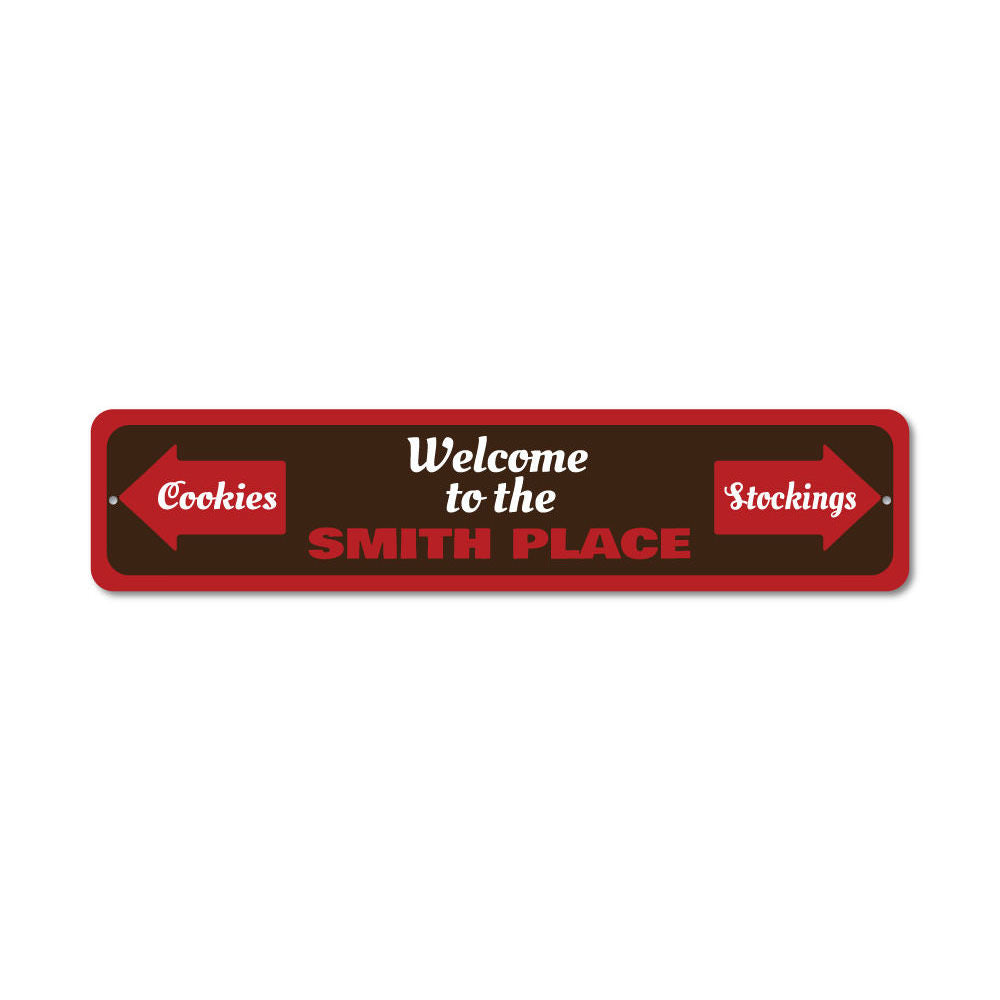 Christmas Welcome Sign Aluminum Sign