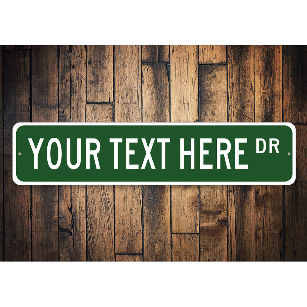 Custom Street Sign Sample Decorative Custom Aluminum Street Signs Metal – Lizton Sign Shop