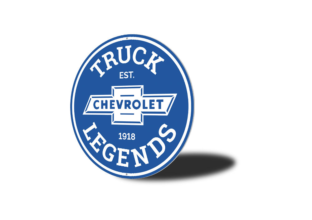 Chevy Truck Legends Car Sign