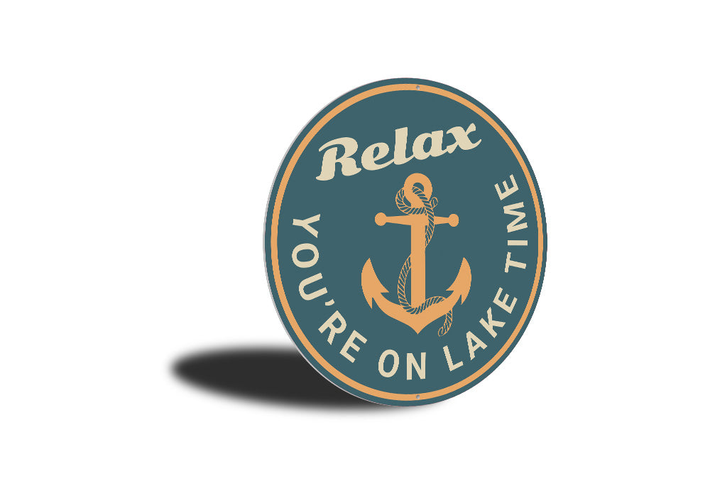 Relax Lake Time Sign