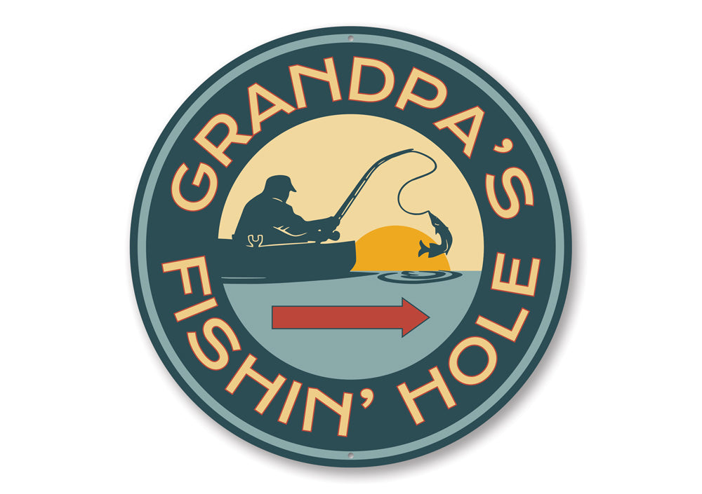 Grandpas Fishing Hole Sign