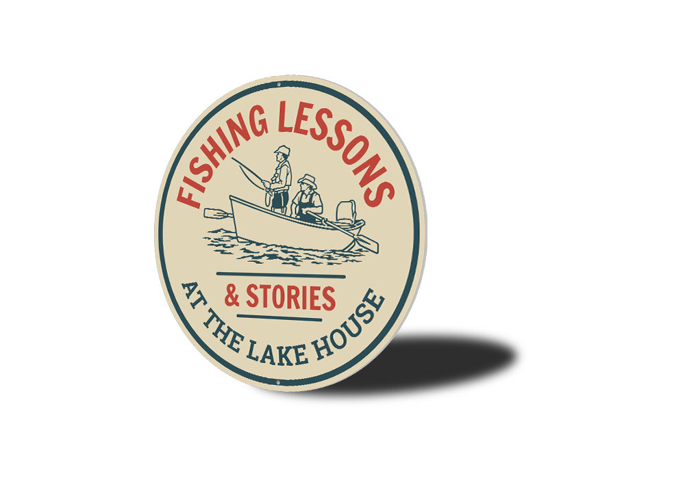 Fishing Lessons Sign