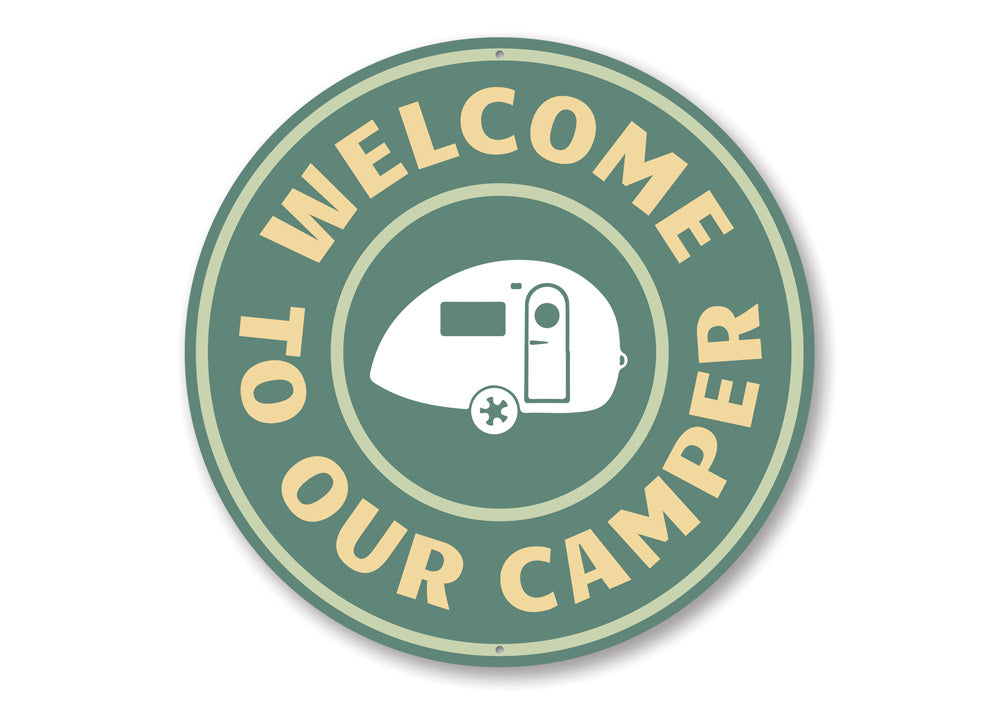 Camper Welcome Sign