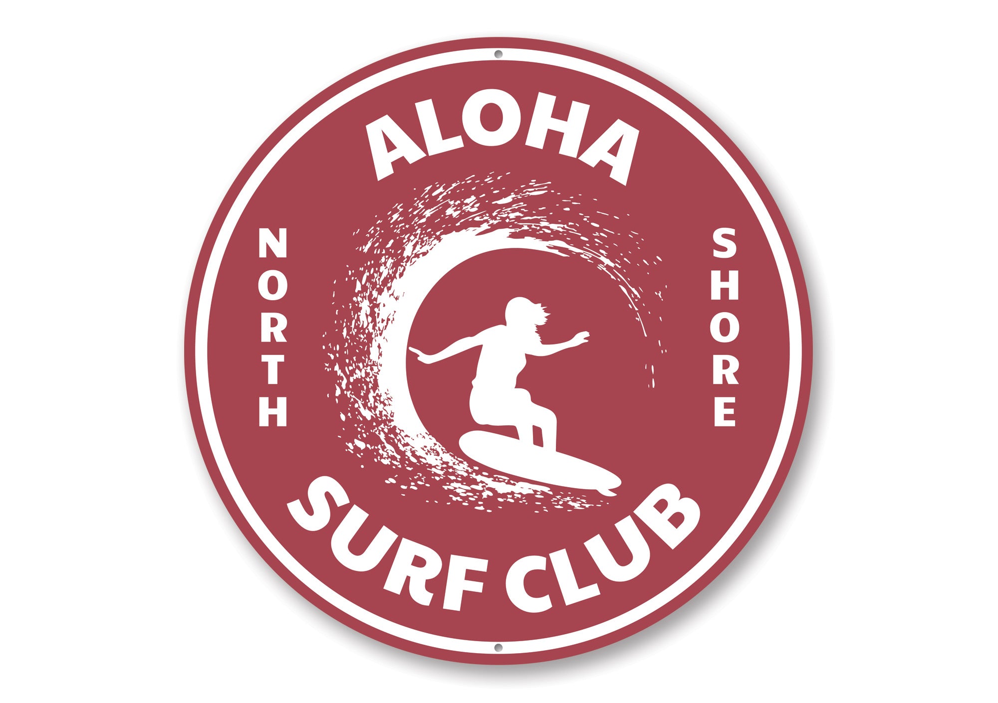 Aloha Surf Club Sign