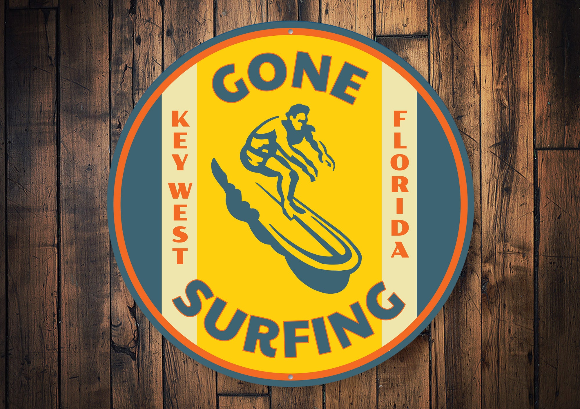 Gone Surfing Key West Florida Sign