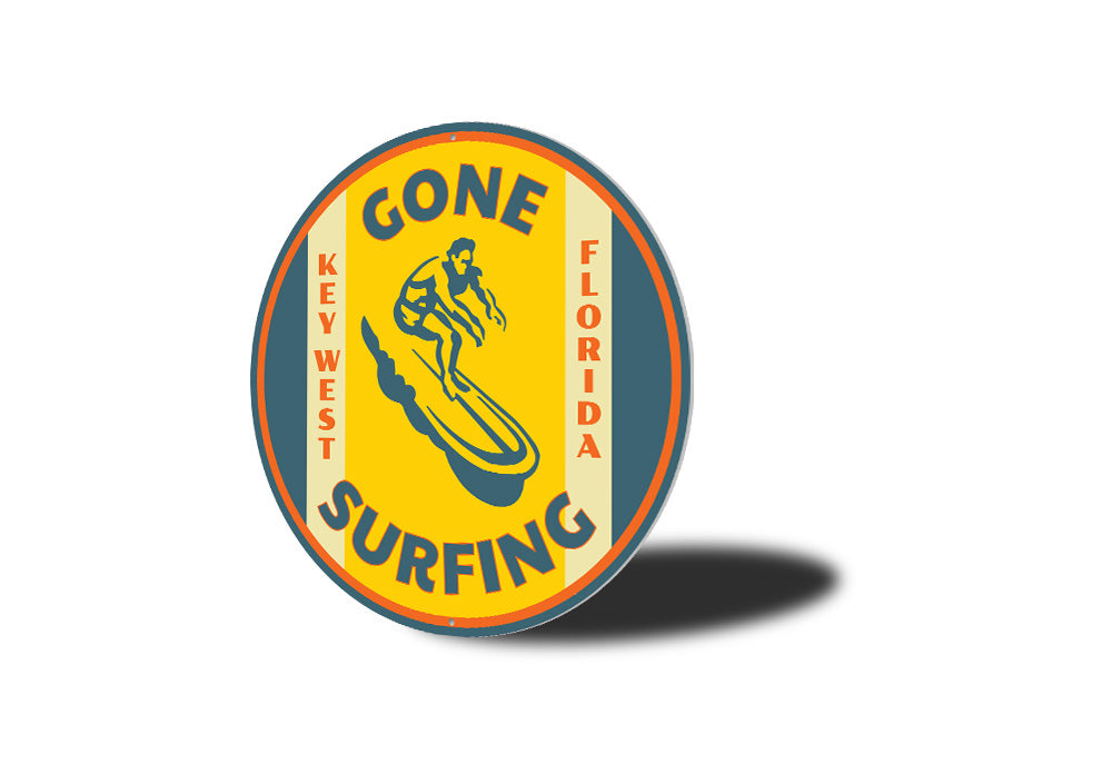 Gone Surfing Key West Florida Sign