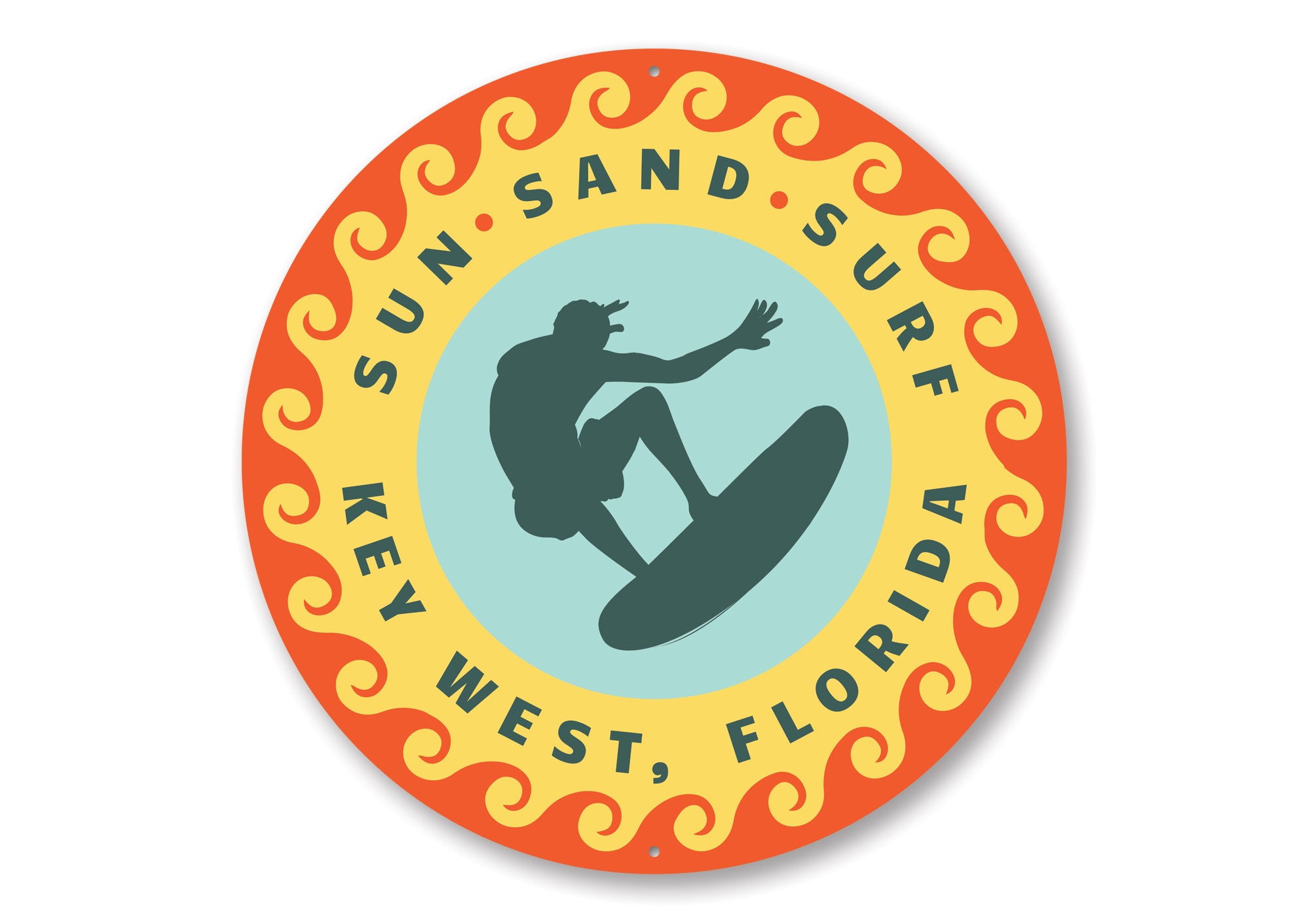 Sun Sand Surf Key West Sign