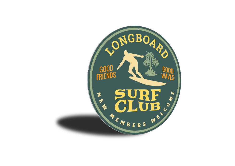 Longboard Surfing Sign