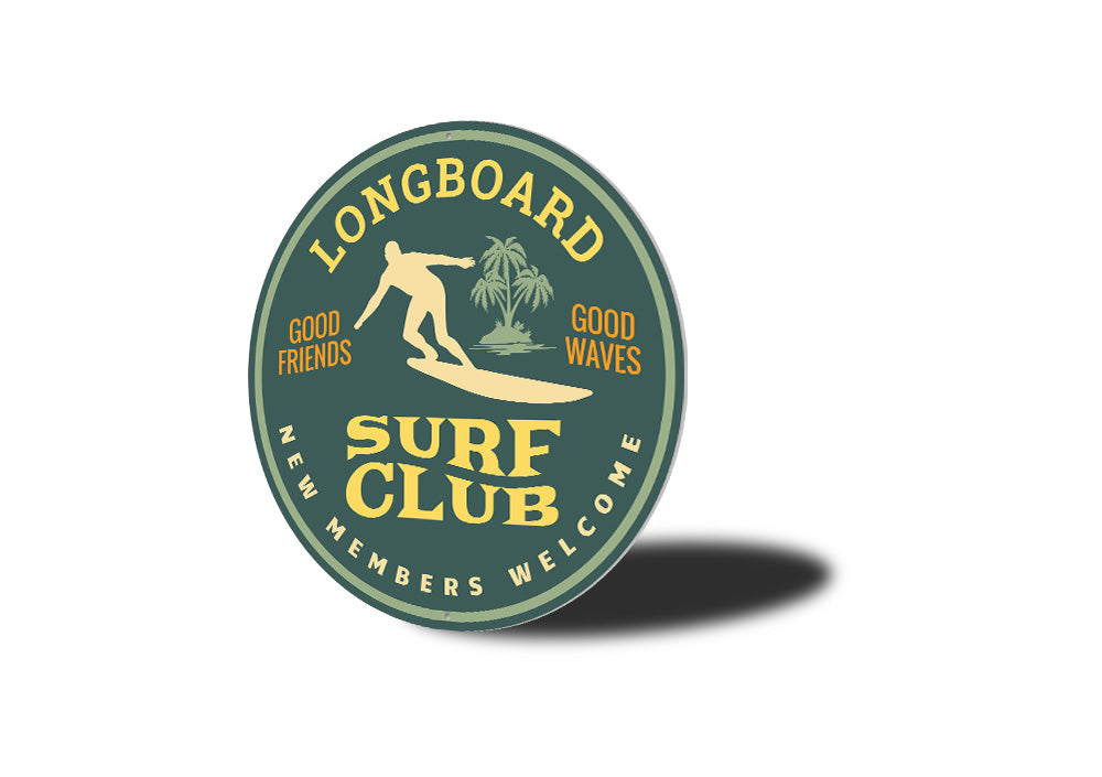 Longboard Surfing Sign