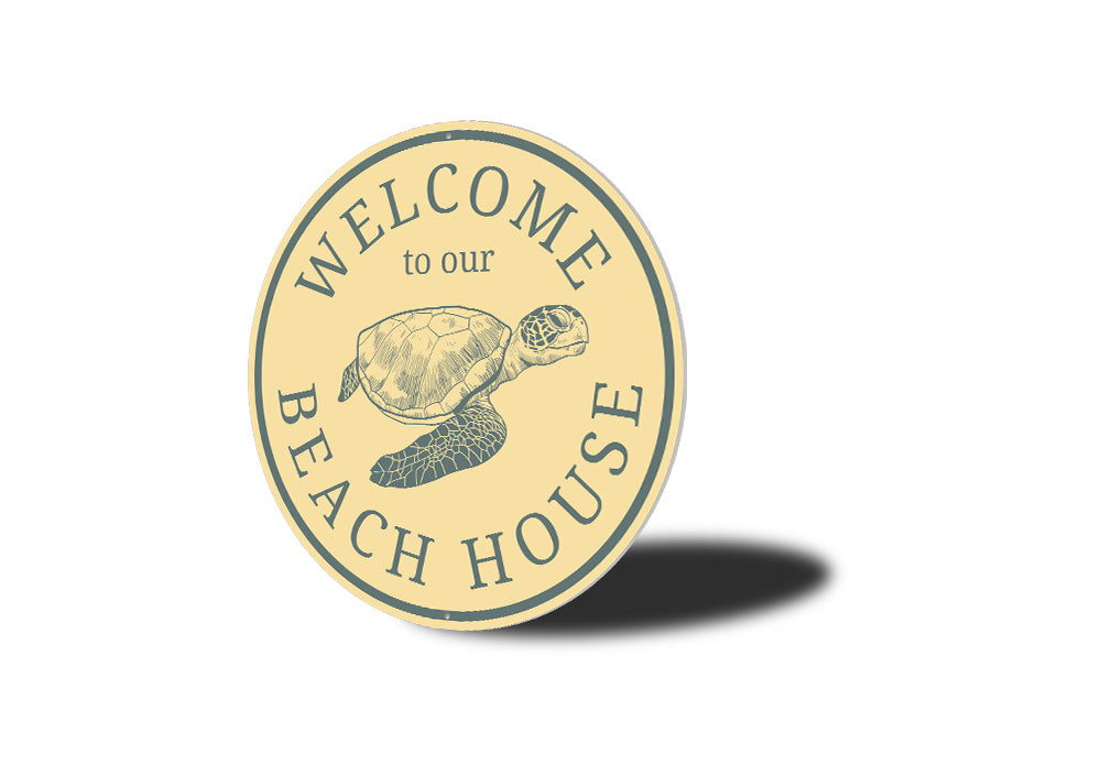 Welcome Turtle Beach House Sign