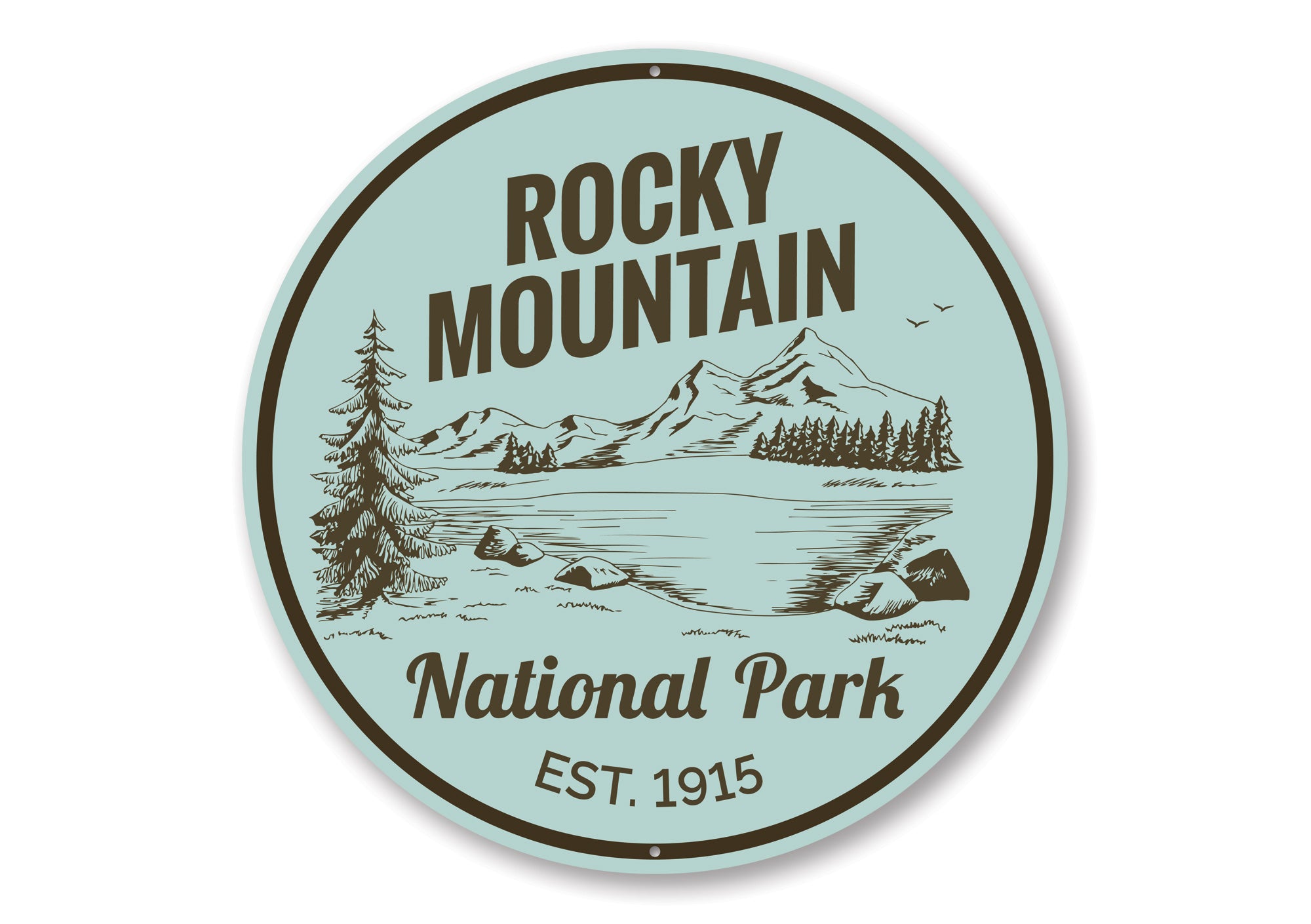 Rocky Mountain Park Sign