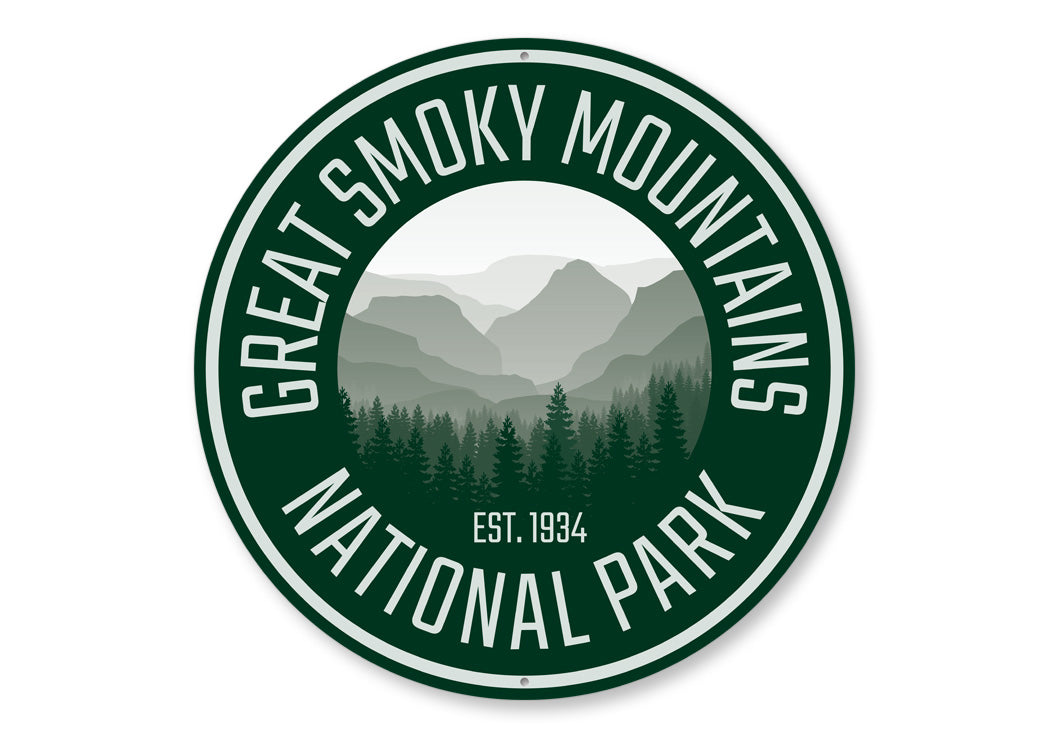 Great Smoky Mountains Park Sign