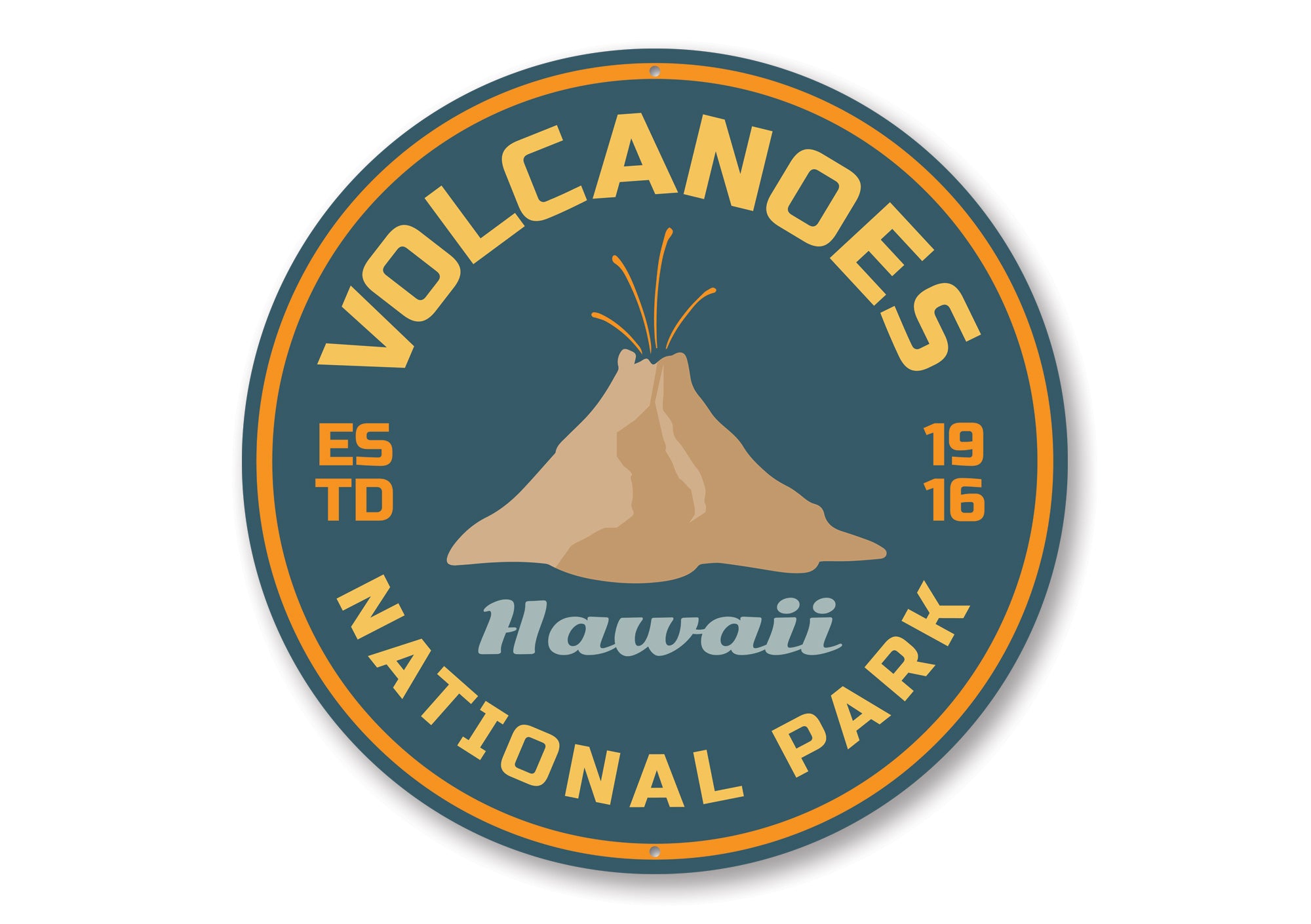 Volcanoes Sign