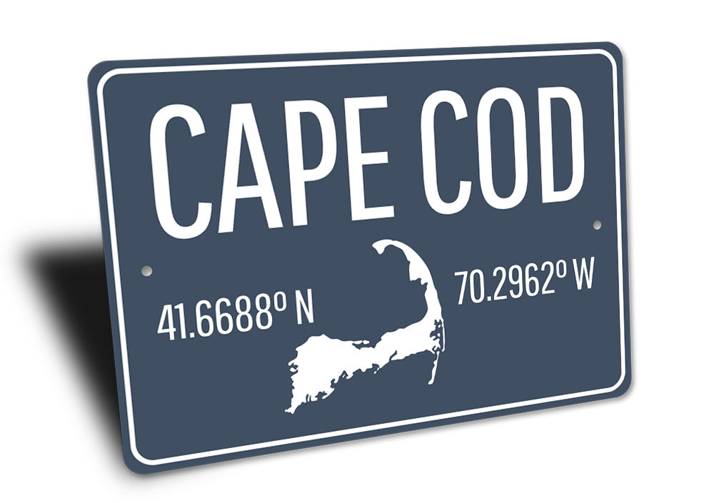 Cape Cod Coordinates Sign – Lizton Sign Shop