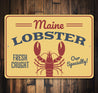 Maine Lobster Sign