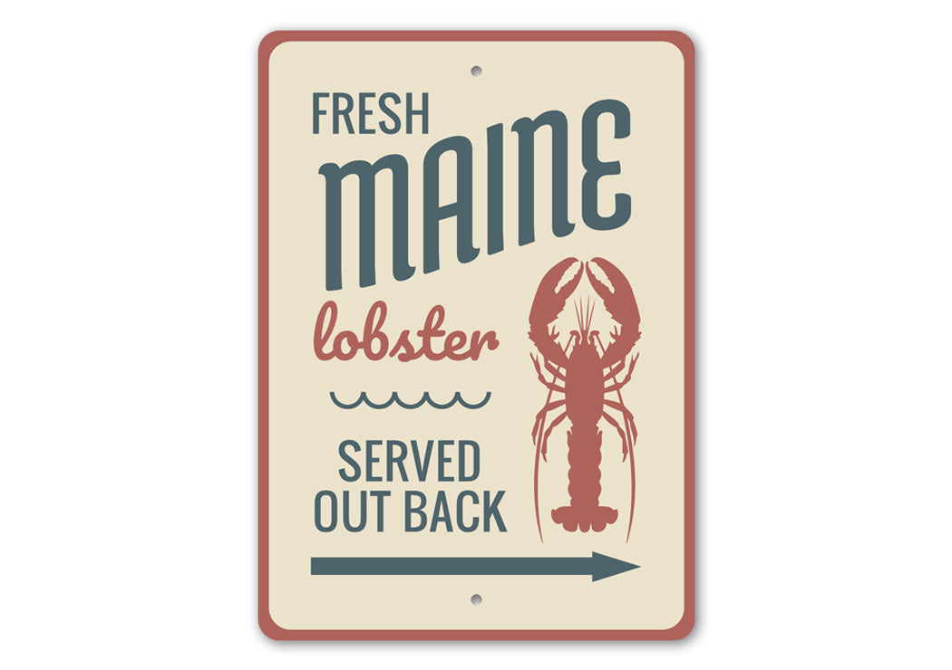 Fresh Maine Lobster Sign
